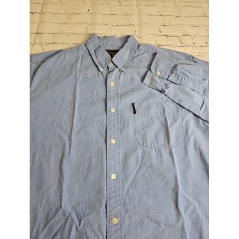 Abercrombie & Fitch Large Cotton Purple Long Sleeve Button‎ Down Shirt Logo